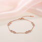 Rose gold Multi infinity Box chain Bracelet for her