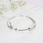 Silver Starlight Aura Bangle Bracelet For her