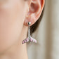 Rose Gold Mermaid Tail Dangle Earrings