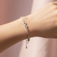 Silver Multi infinity Box chain Bracelet for her