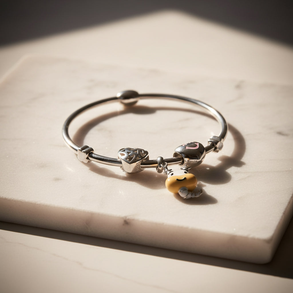 Silver Sweetheart Character Dangle Bracelet For Her