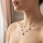 Silver Sparkling Yellow stone Winter Princess necklace