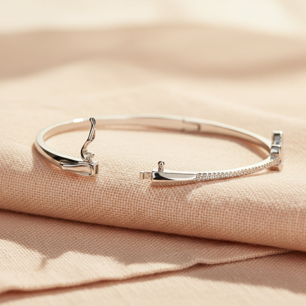 Silver Infinite Love Heart Bracelet For Her