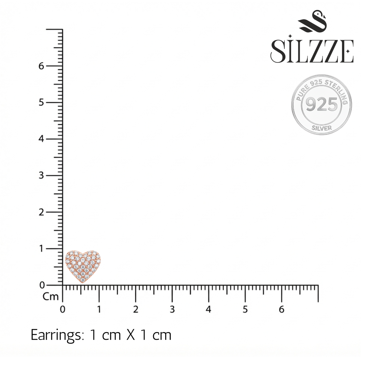 Rose Gold Celestian Heart Double Layer Set