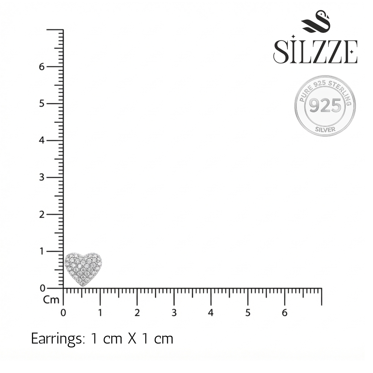 Silver Celestial Heart Double Layer Set