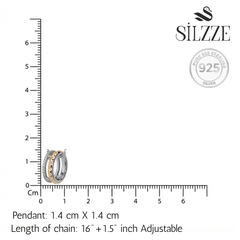 Silver Trinity Ring Pendant For Her