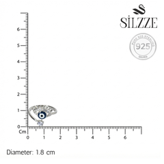 Silver Striking Eyelashes Halo Toe Ring