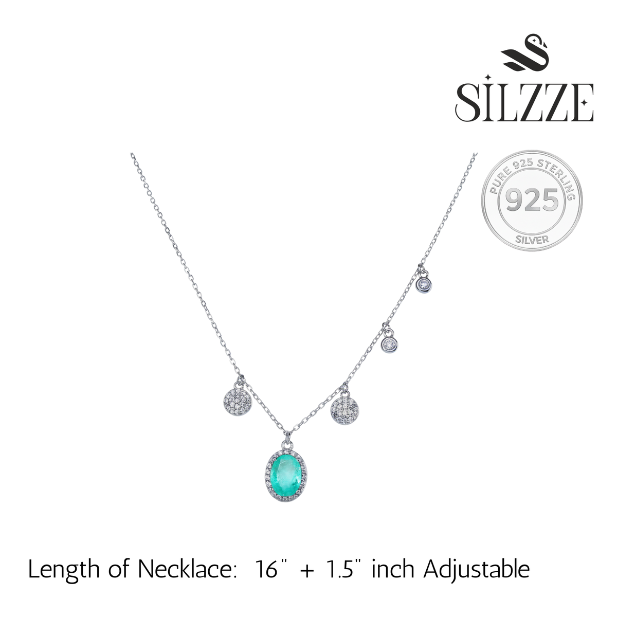 Silver Ocean Serenity Halo Set