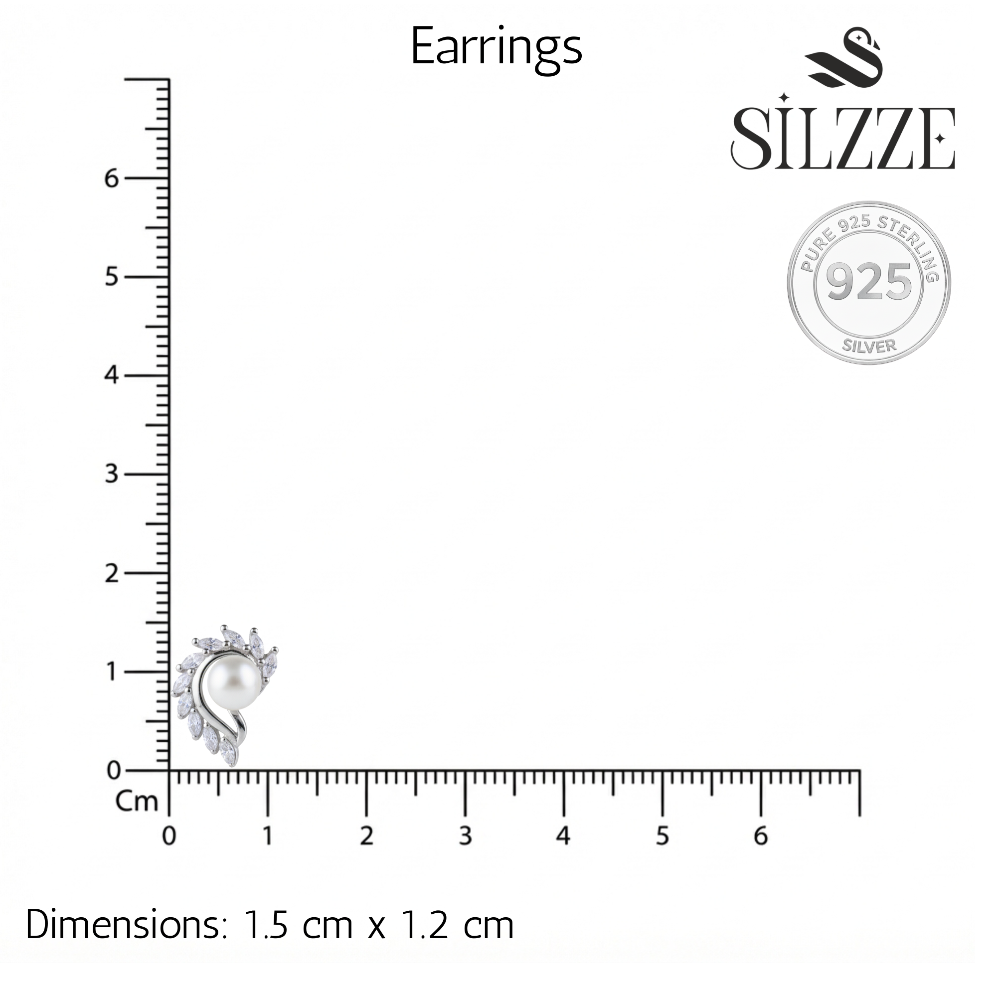 Silver Royal Pearl Marquise Design Pendant set for her