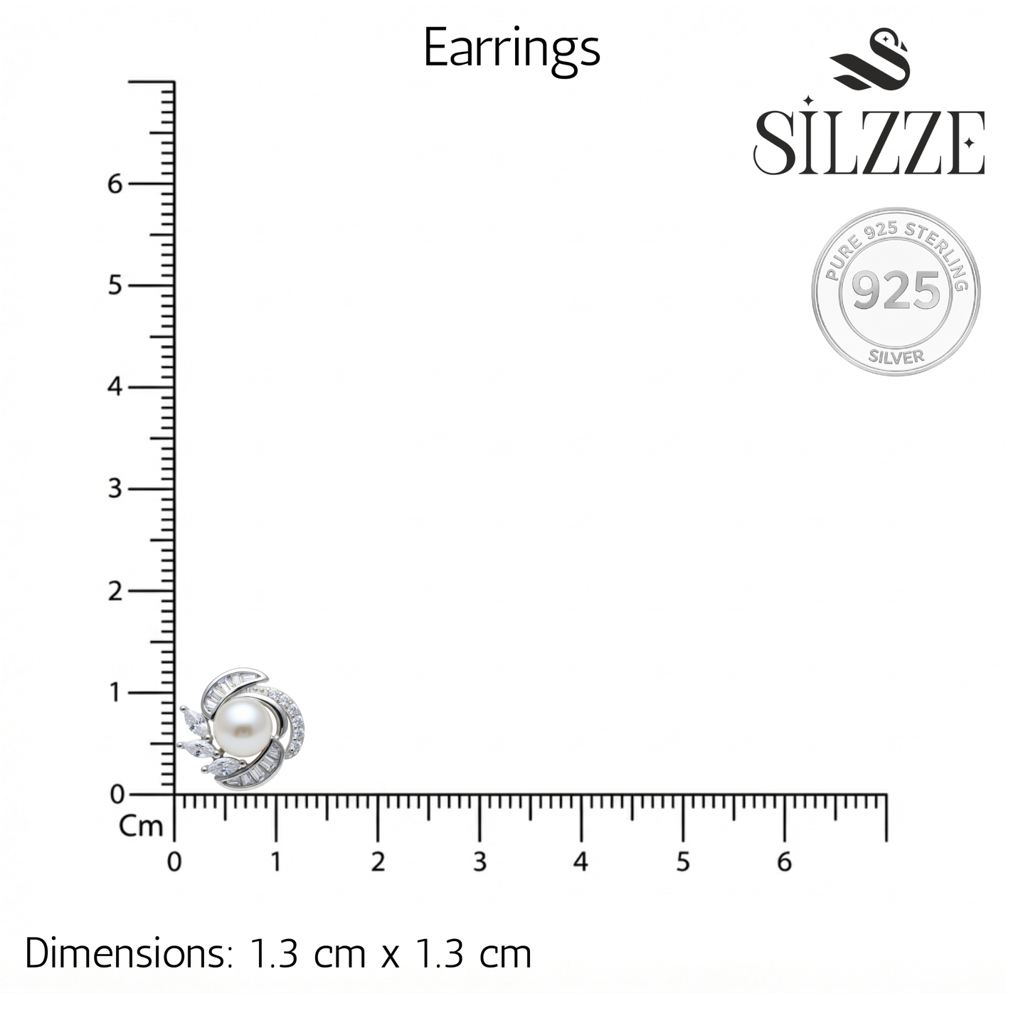 Silver Fancy Pearl Shimmering Pendant set