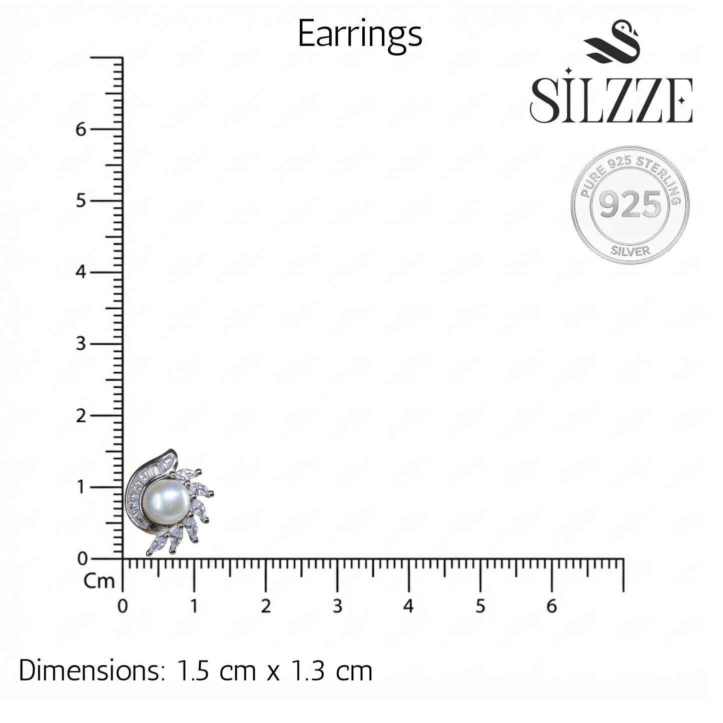 Silver Oceanic Pearl Pendant set for her