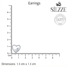 Silver Eternal Love written Heart Pendant set for her