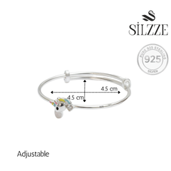 925 Silver Magical Unicorn Sparkle Baby Bracelet