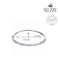 Silver Solitaire (cz) line Radiant Bracelet