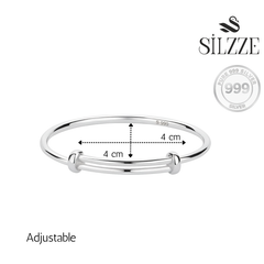 Silver Classic 999 Hand Bracelet For Baby