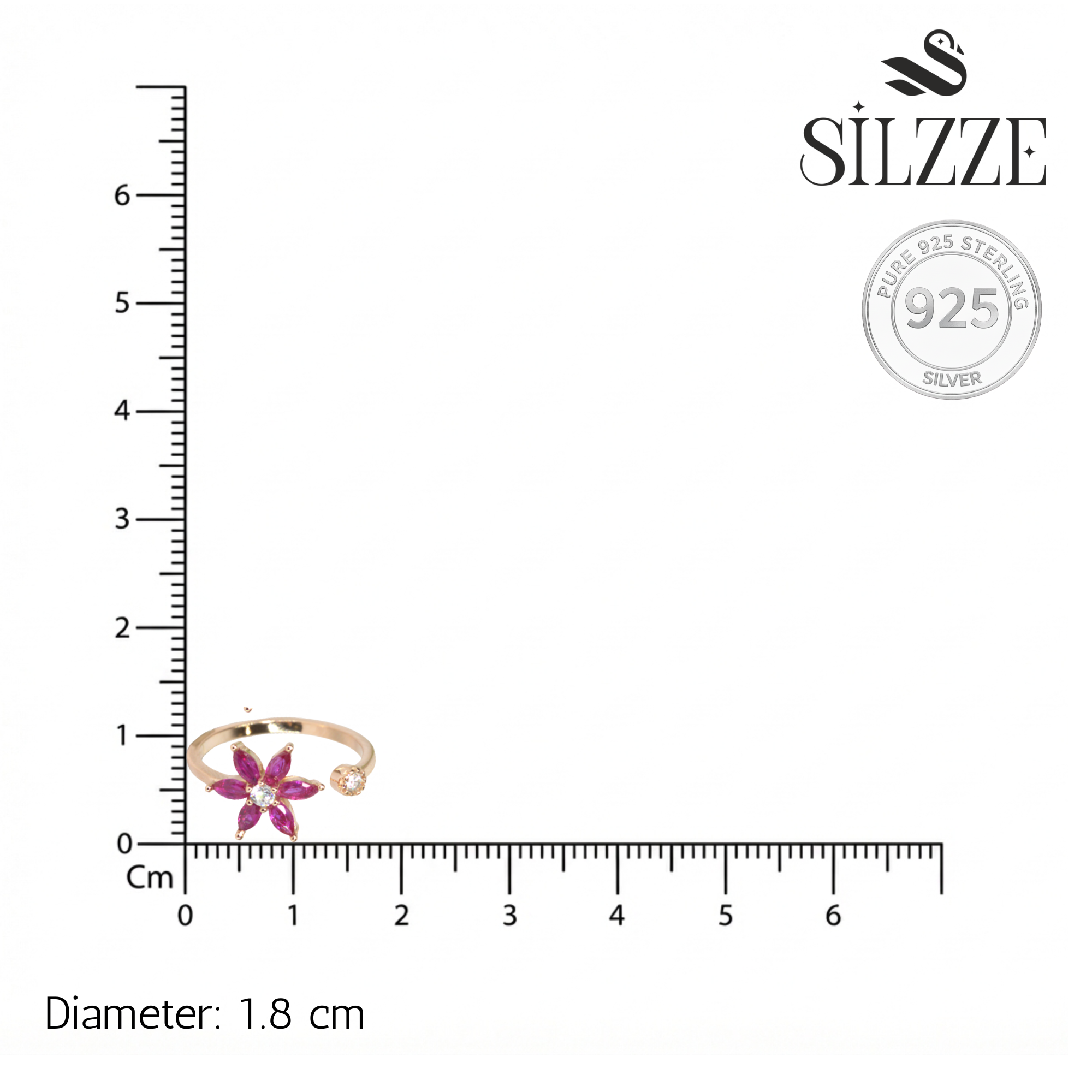 Rose Gold Blooming Flower Toe Ring