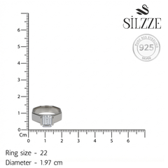 Galactic Meteorite Notched Ring for Him