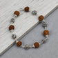 Silver Om Rudraksh Bracelet