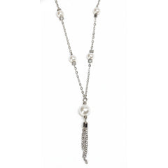 Silver Tassel Y Anchor Chain For Her