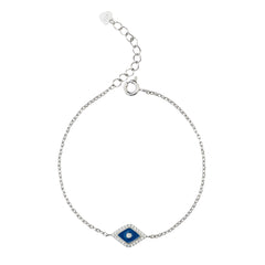 925 Sparkling Sapphire Evil Eye Bracelet