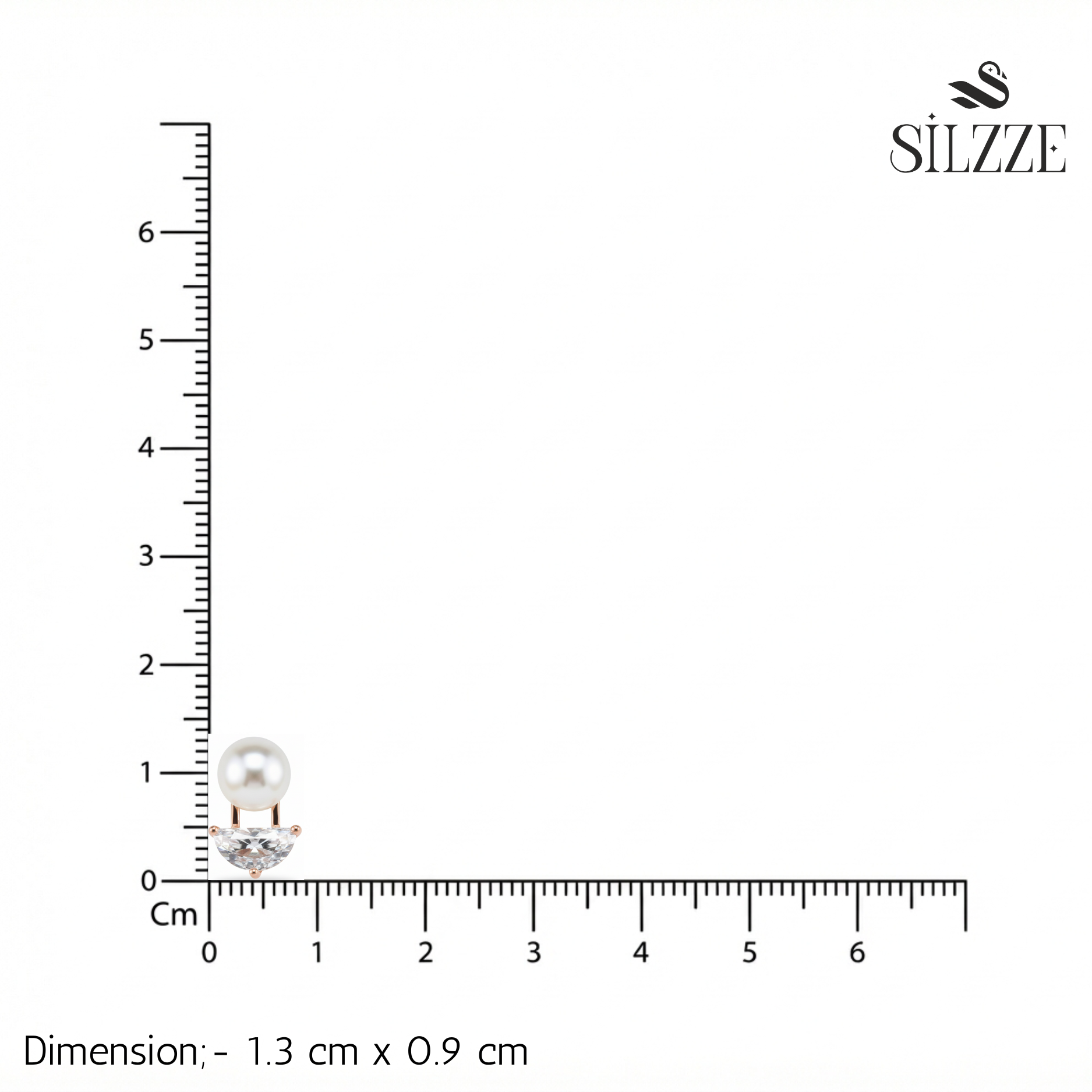 Rose Gold Chic Pearl Drop Studs