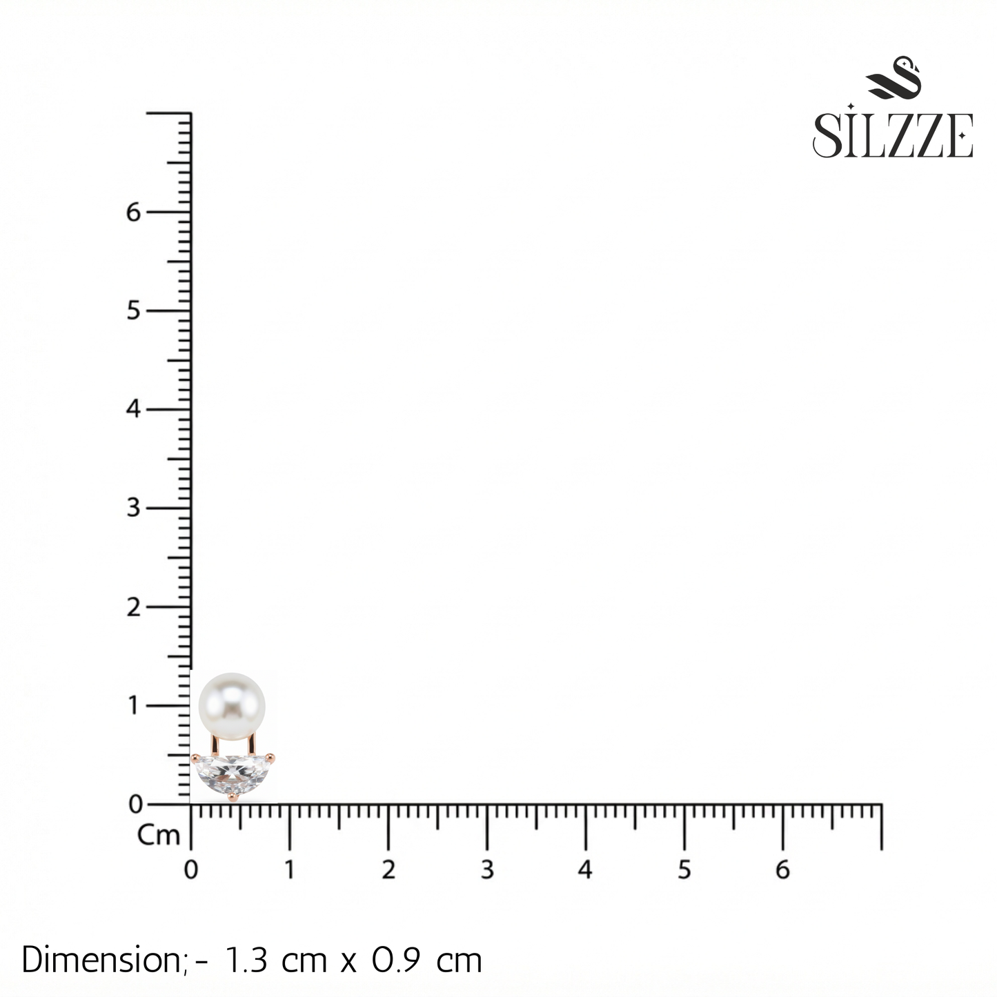 Rose Gold Chic Pearl Drop Studs