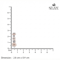 Silver Springtime Hoop Earring