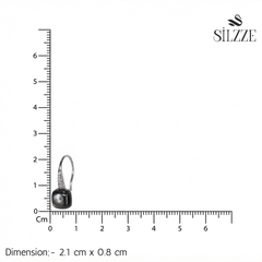 Silver Luminous Twist Hook Earrings