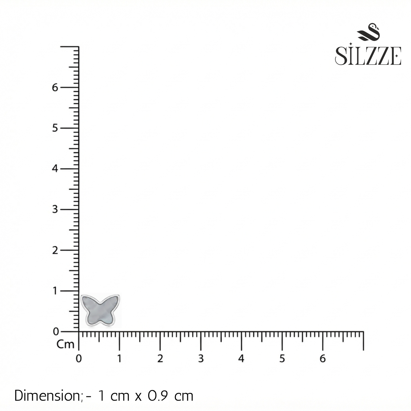 Silver Black Mother of Pearl Studs