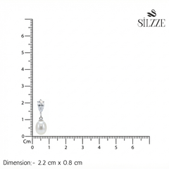 Silver Elegant Pearl Drop Earring