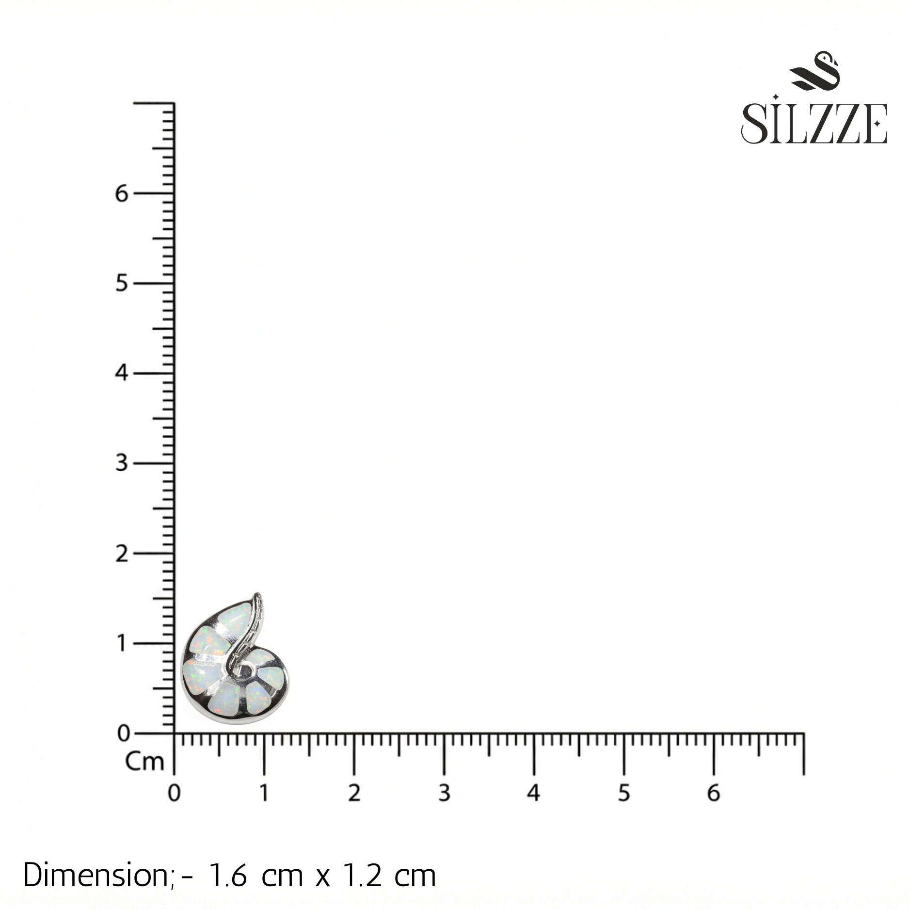 Silver Nautilus Stud Earrings