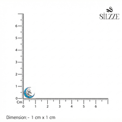 Silver Lunar Unicorn Studs Earrings