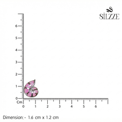 Silver Pink Paradise Nautilus Opal Stud Earrings