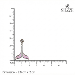 Silver Mermaid Tail Dangle Earrings