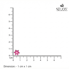 Silver Pop of Pink Stud Earrings