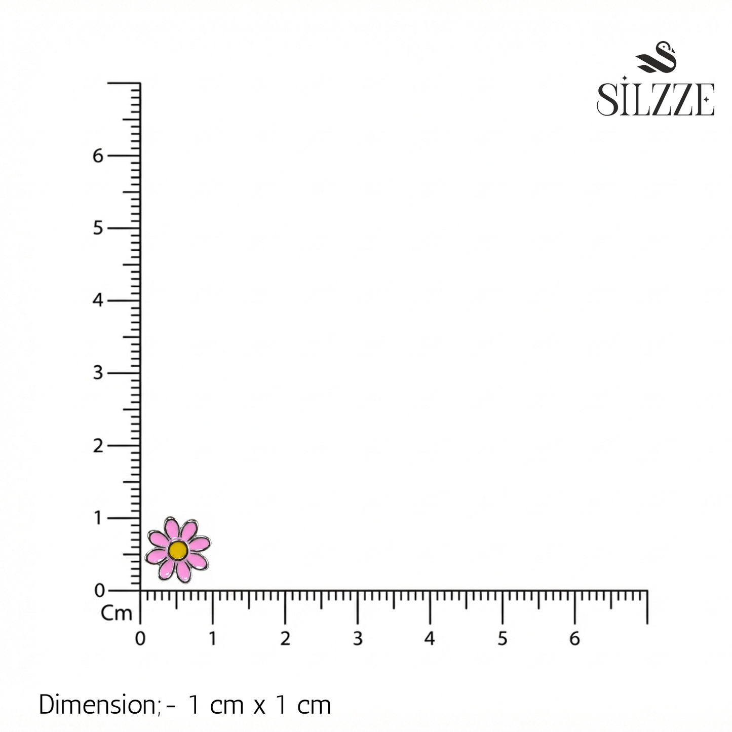 Silver Bubblegum Pink Studs