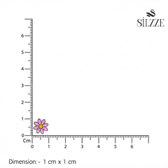 Silver Bubblegum Pink Studs