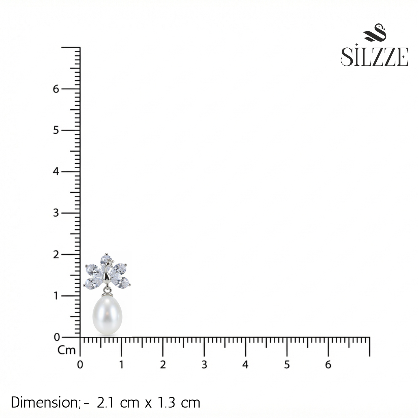 Silver Mayuri Pearl Earrings