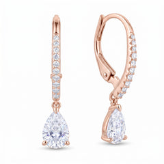 Rose Gold Dewdrop Earrings