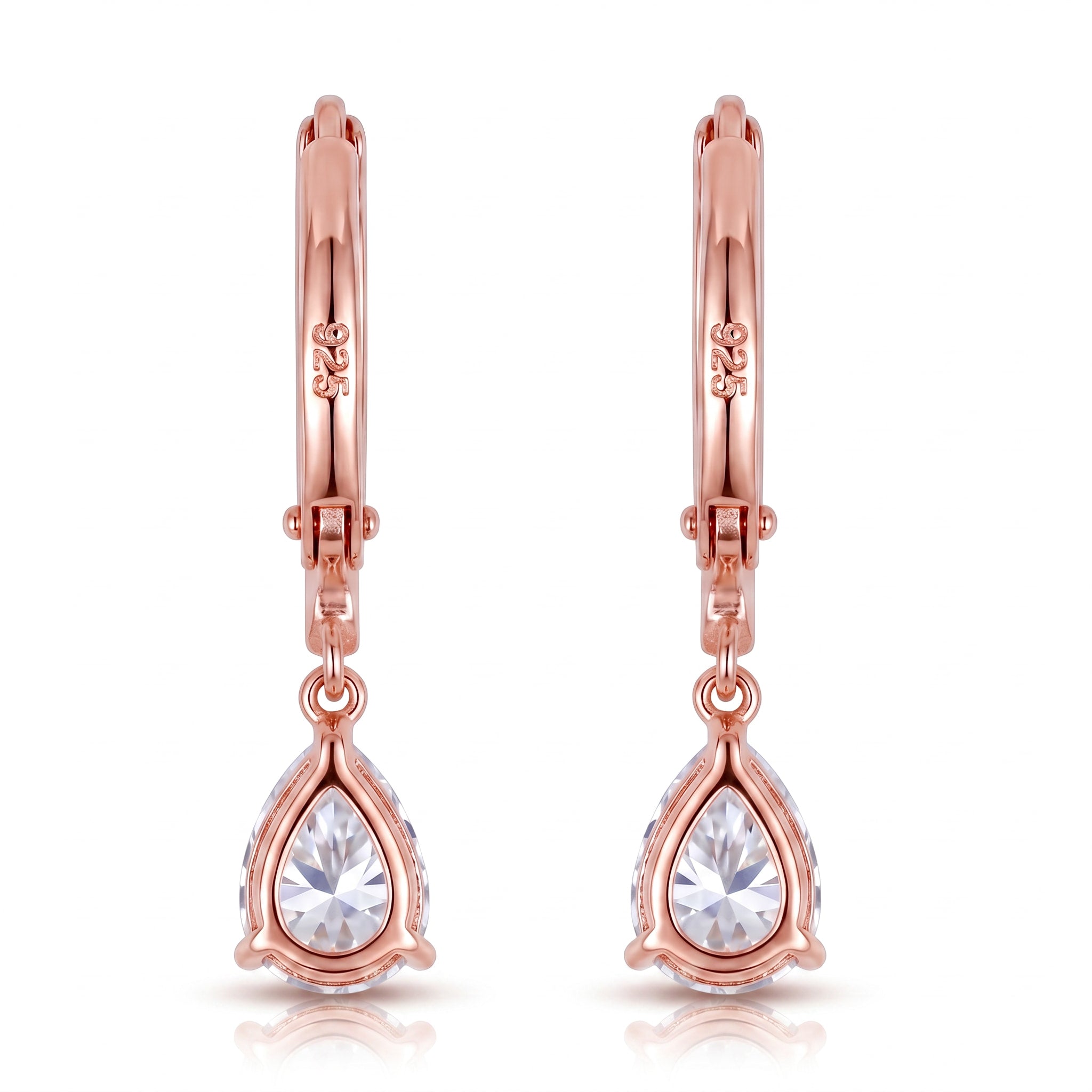 Rose Gold Dewdrop Earrings