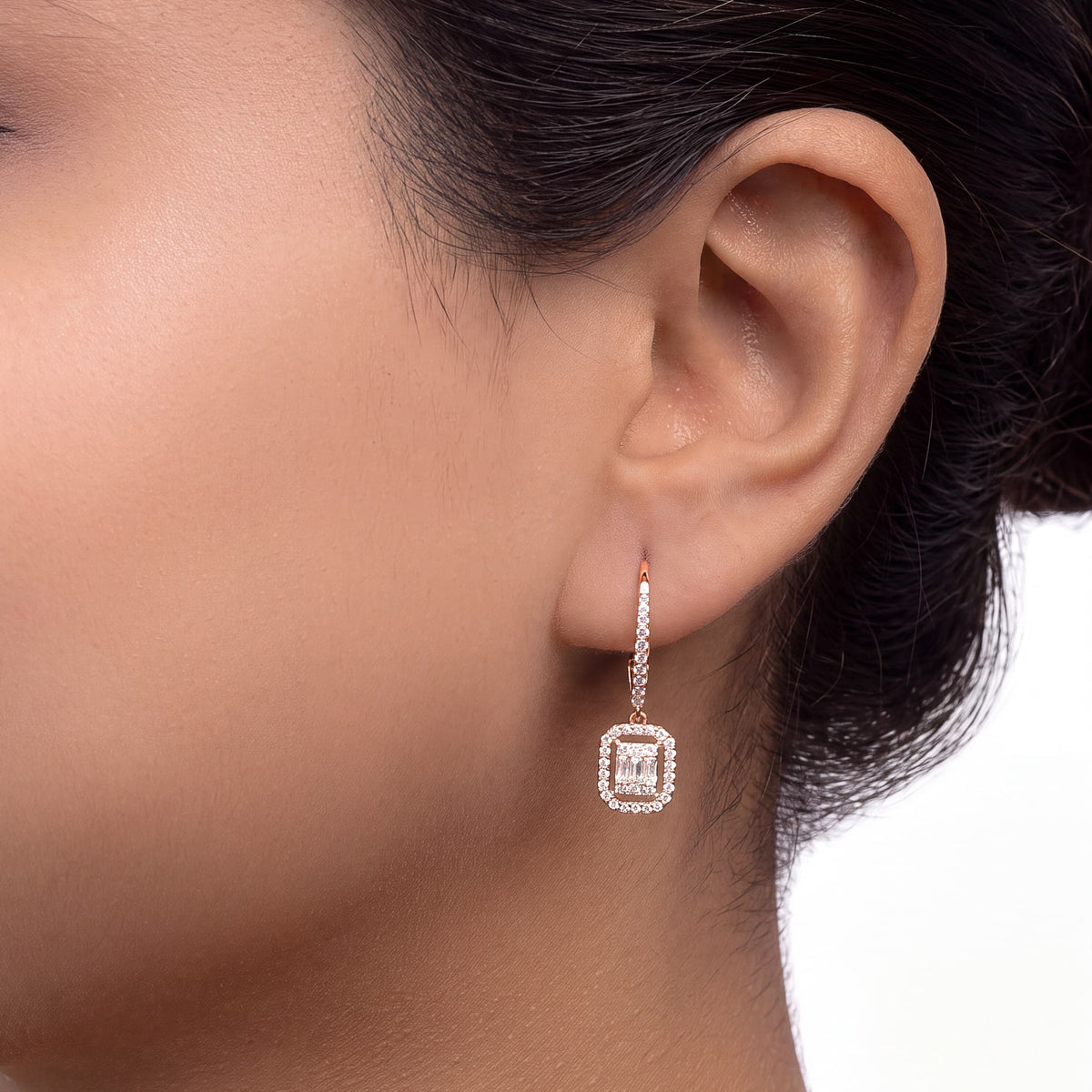 Cluster Drop Earrings