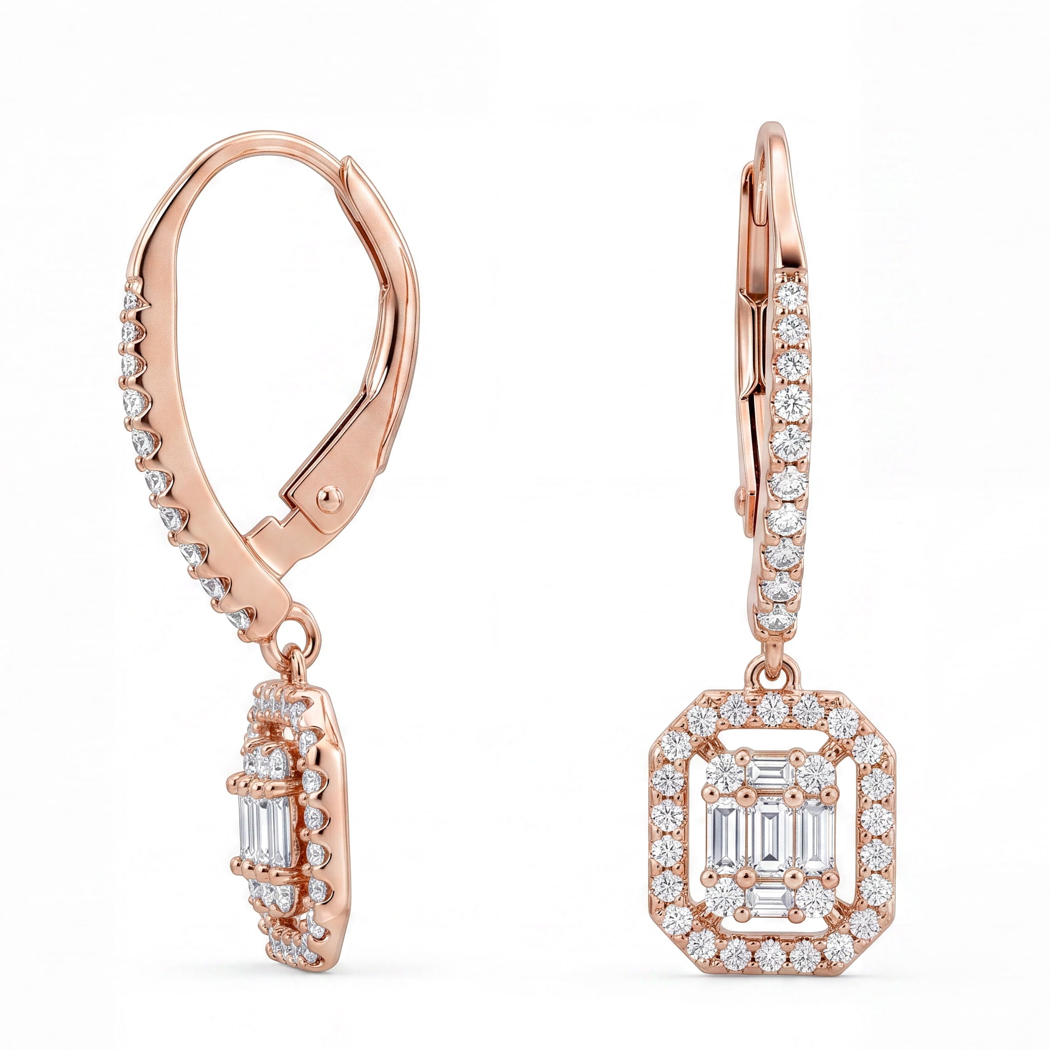 Cluster Drop Earrings