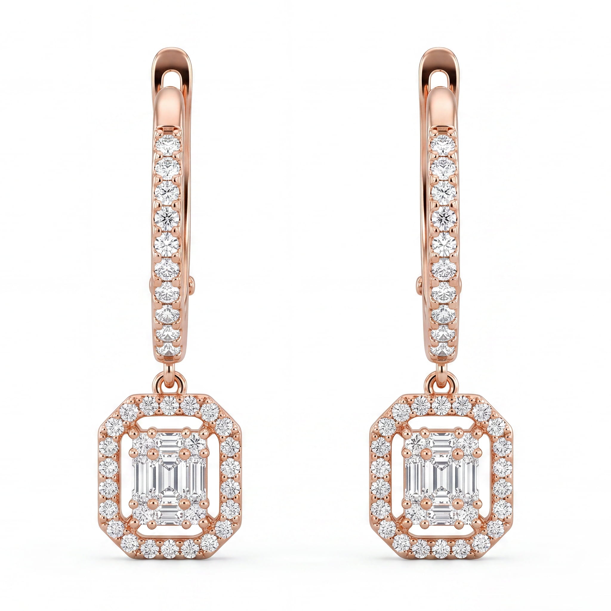 Cluster Drop Earrings