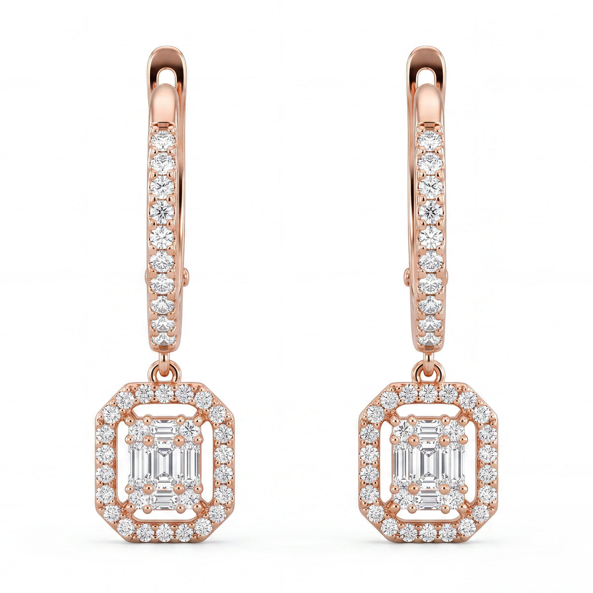 Cluster Drop Earrings