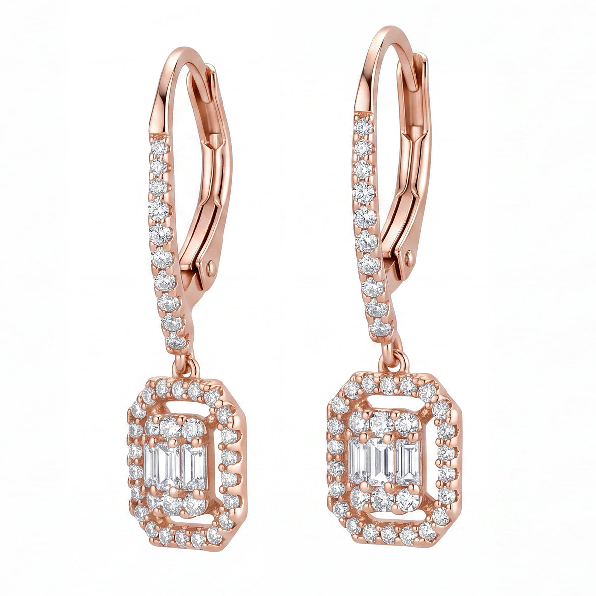 Cluster Drop Earrings