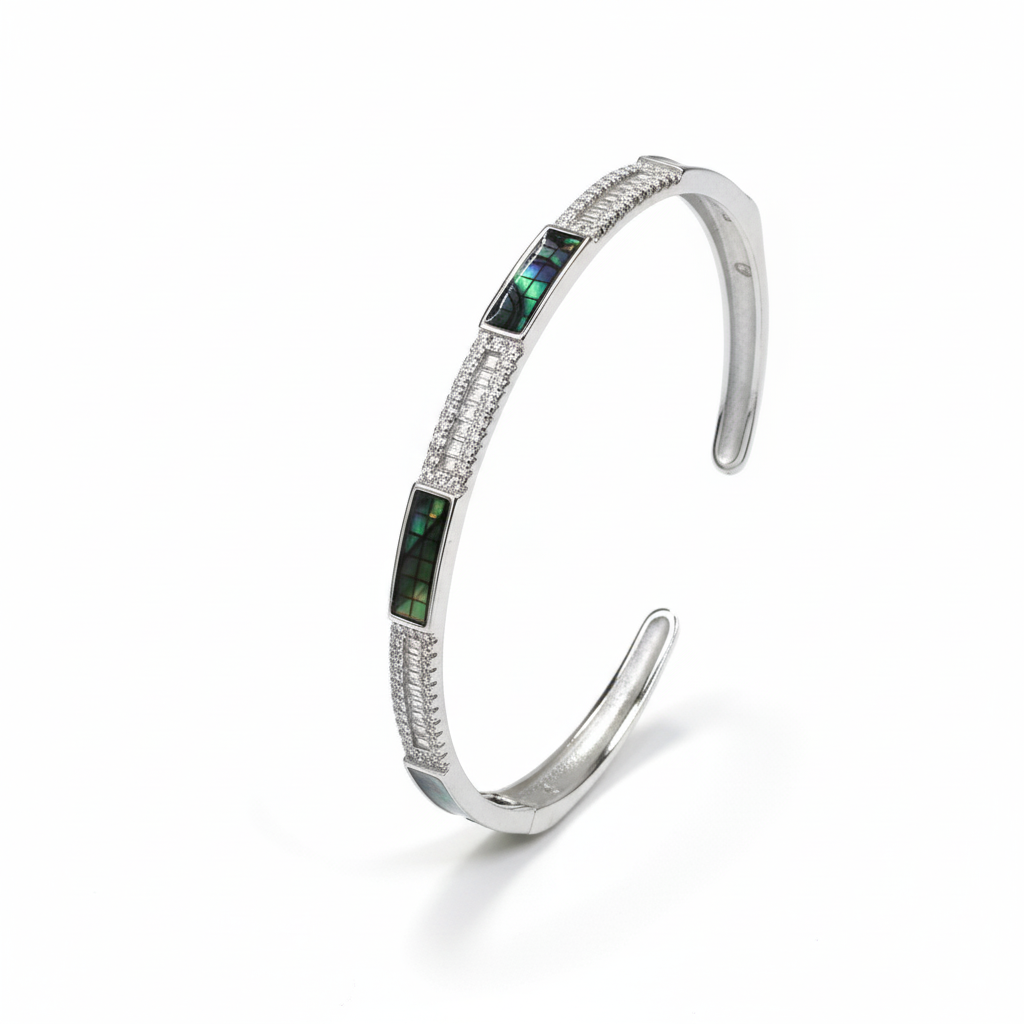Silver Aurora Bracelet Set For Her