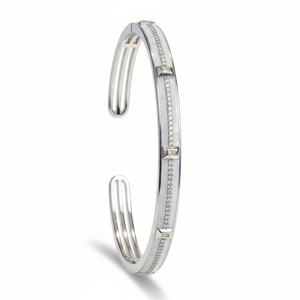 Silver Victory Mother Of Pearl Bracelet For Her