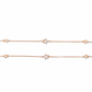 Silver Trendy Rose gold star Anklet for her