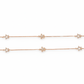 Rose gold Flower and Star Anklet