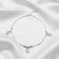 Silver Adorable Puppy charm Anklet